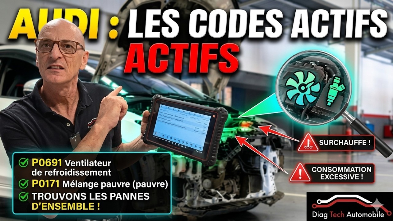Audi P0691 ventilateur et P0171 mélange pauvre je vous explique tout