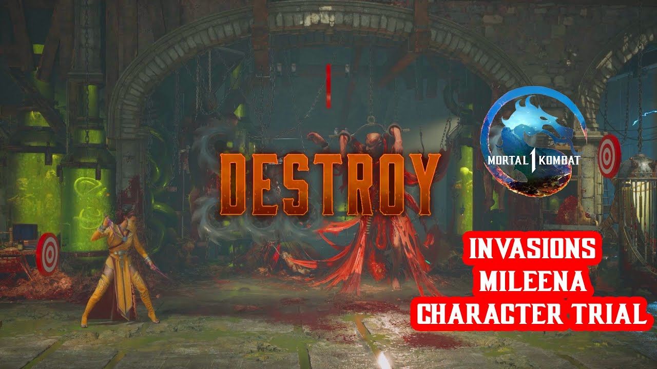 Mortal Kombat 1 - Invasions - Reptile Season - Flesh Pits MESA - CHARACTER TRIAL - MILEENA