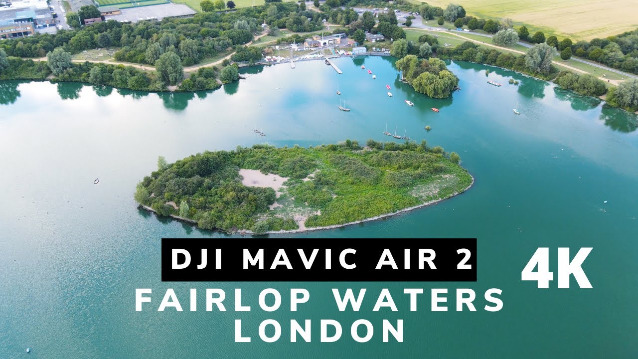 4K DRONE SHOTS DJI MAVIC AIR 2 FAIRLOP WATERS LONDON