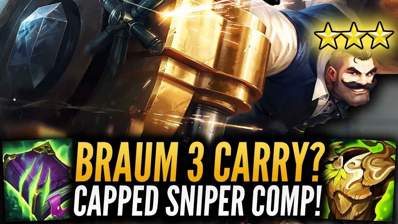 UNKILLABLE BRAUM 3 STALLS INFINITE TIME FOR SNIPERS AND JAYCE | TFT PATCH 11.23