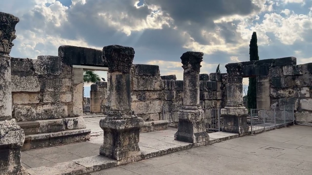 The white synagogue, Kfar Nahum (Capernaum).