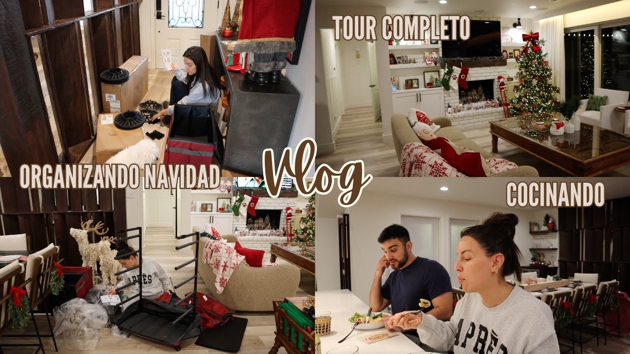 TOUR DE LA CASA. DECORADA | COCINANDO | HAUL PARA ORGANIZAR NAVIDAD | VLOG | Carol del Toro