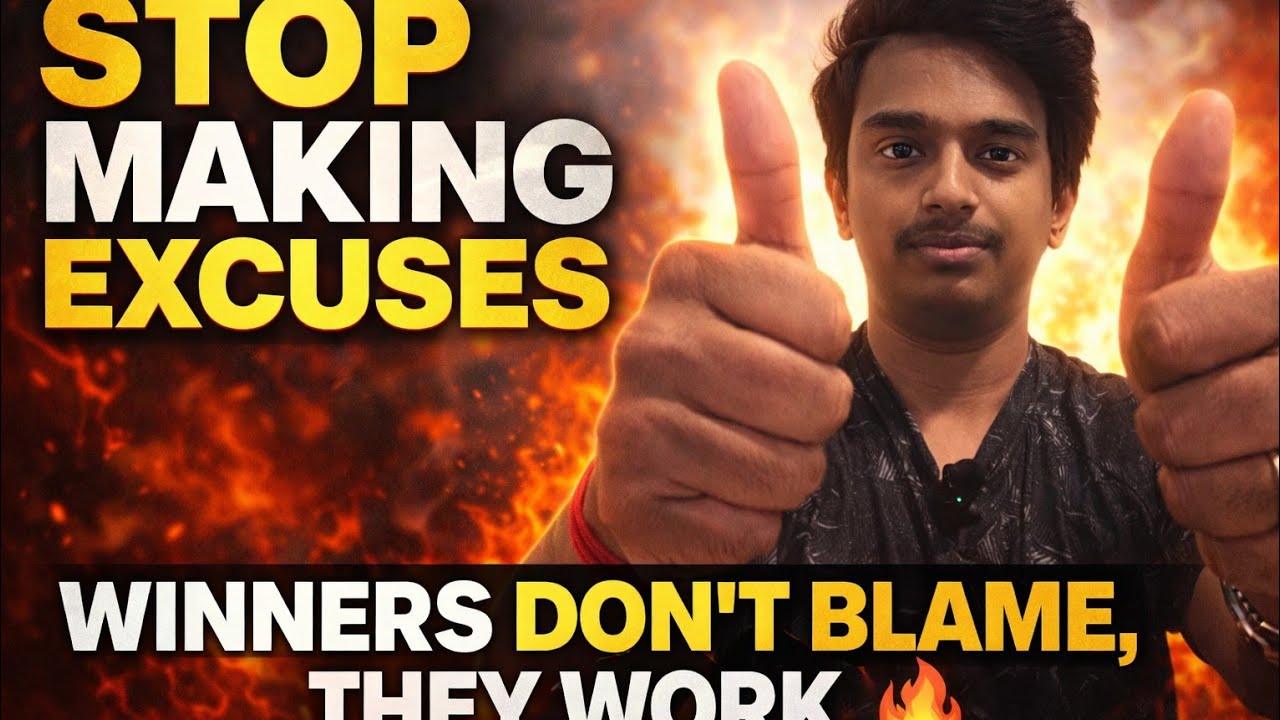 Stop Making Excuses — Winners Don’t Blame, They Work 🔥