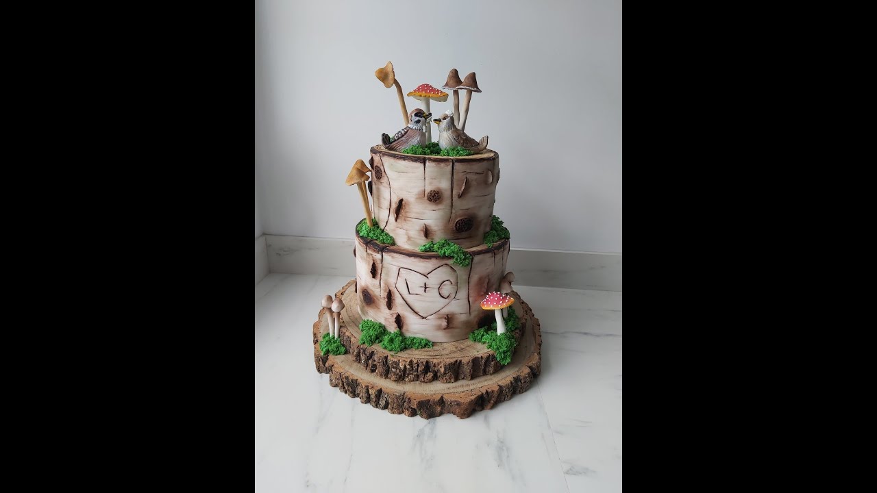 Birch Tree Cake Tutorial