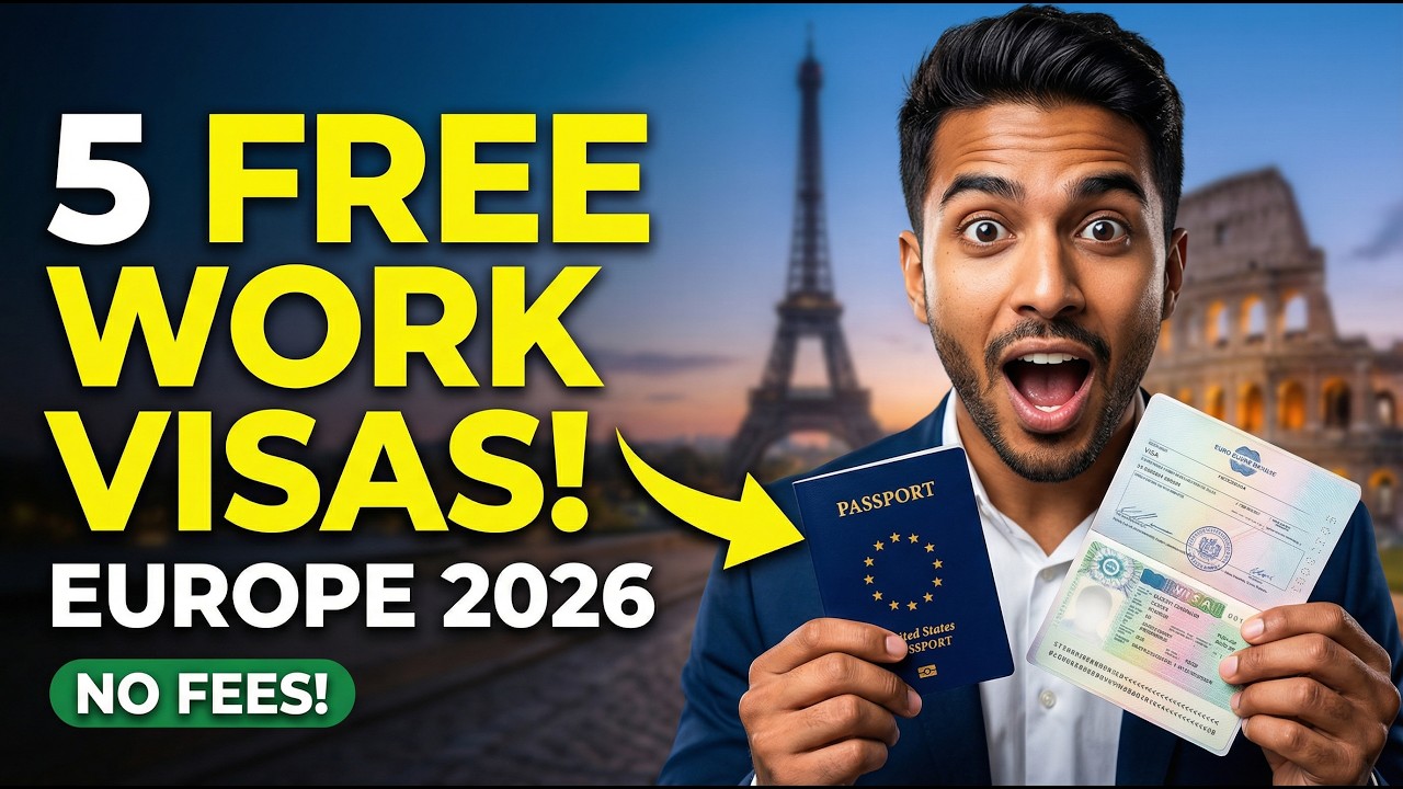 Top 5 European Countries Offering FREE Work Visas in 2026, All over the world?