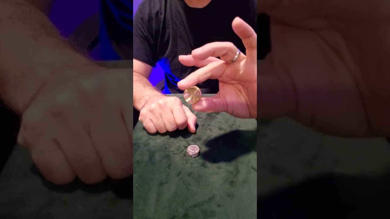 Crazy Coin Magic Trick 🤪 #shorts