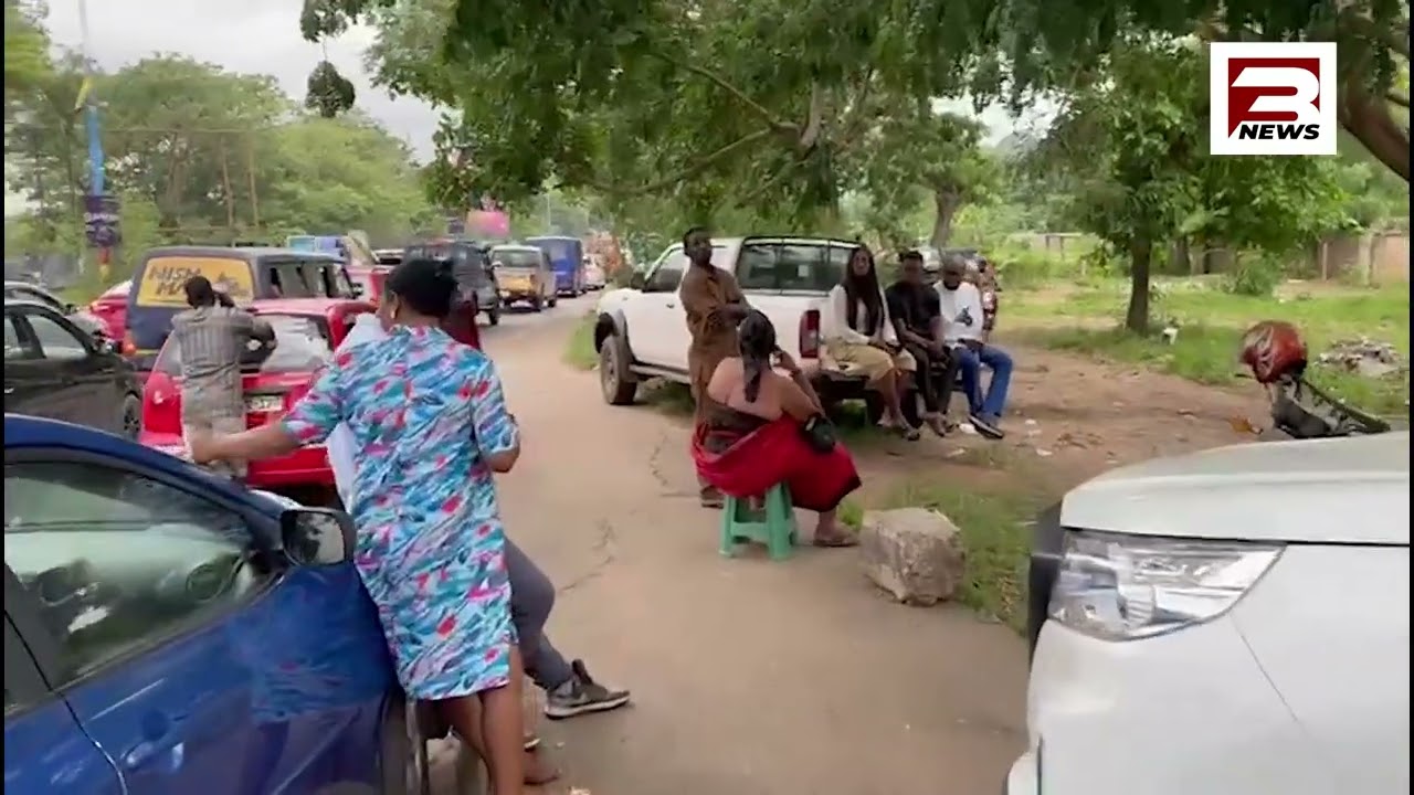 Scenes from the Kawukudi office of the NIB, where mother of Adenta Kumi & NPP sympathizers gather