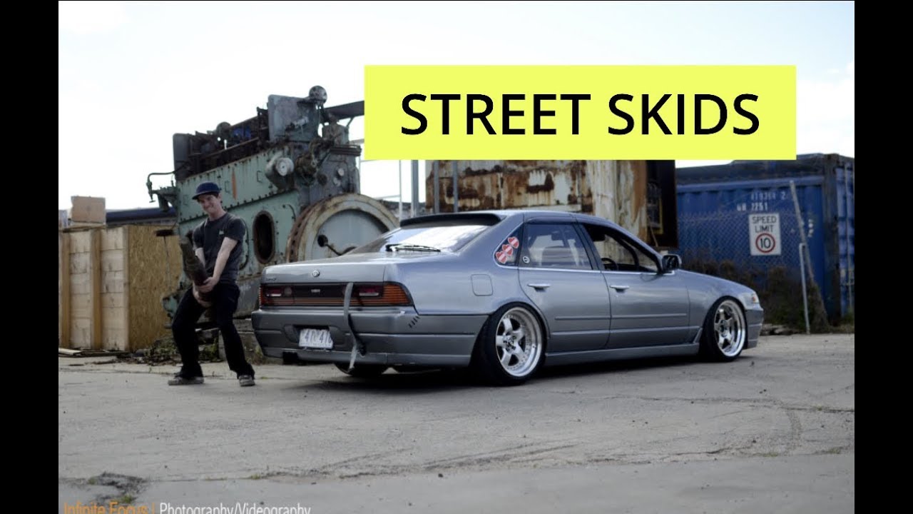 400hp CEFIRO STREET skids  ***PURE SOUND!*** feat POLICE!!!!