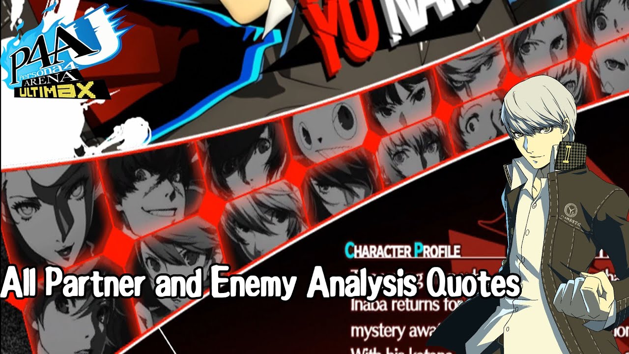 Persona 4: Arena Ultimax | Navigator Yu Analyzing the Ultimax Cast
