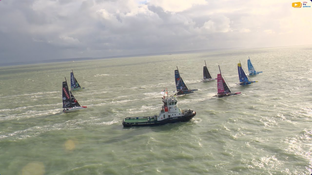 TRANSAT CAFÉ L'OR 2025  🇲🇫 |  Départ Musclé Ocean Fifty  |  TV Quiberon Sailing