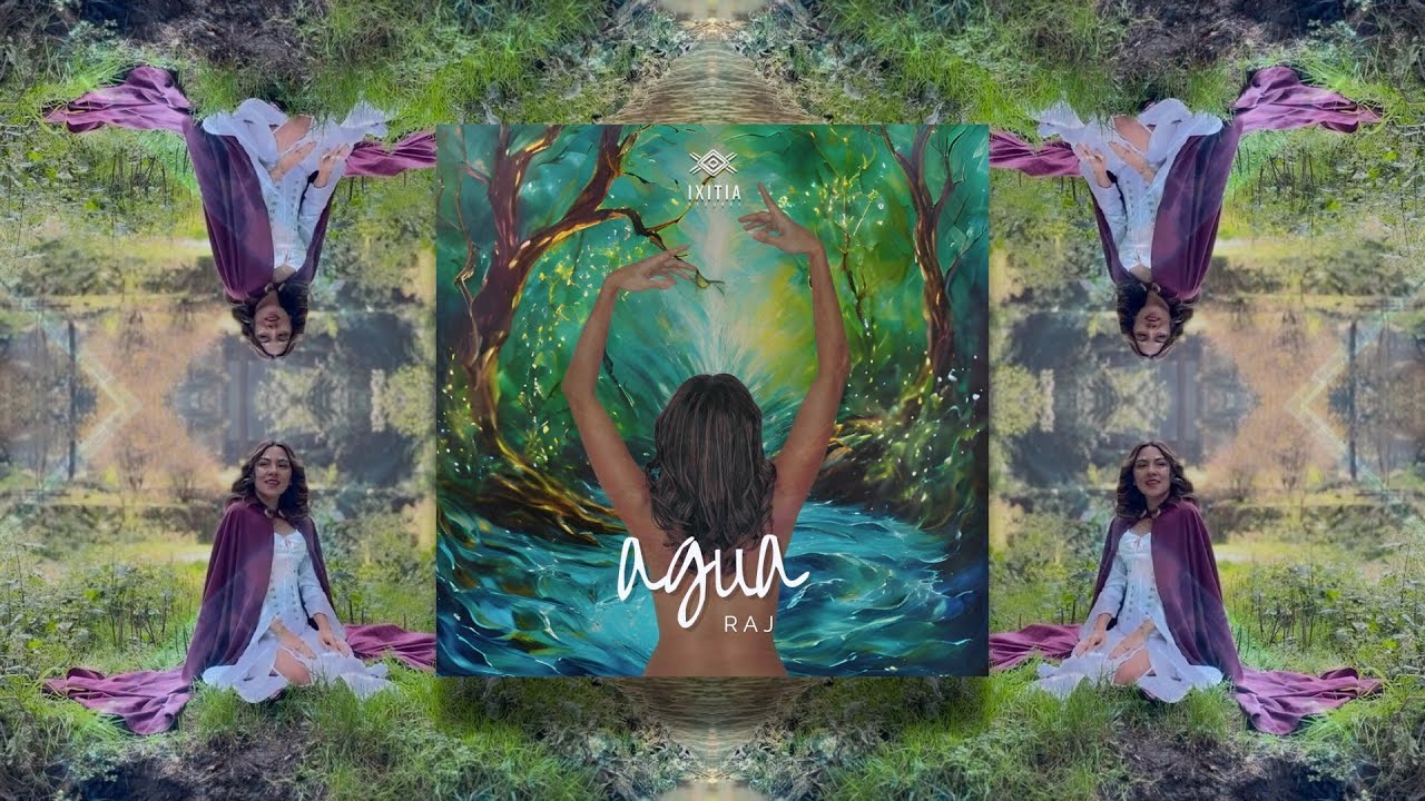 MANTRA ELECTRONIC YOGA MUSIC / Agua - Raj (LYRIC VIDEO) [Ixitia Records]