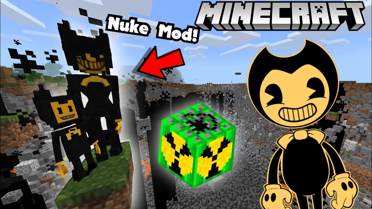 BENDY BLOWS UP THE WORLD! (NUKE MOD ADDON | BATIM MINECRAFT)