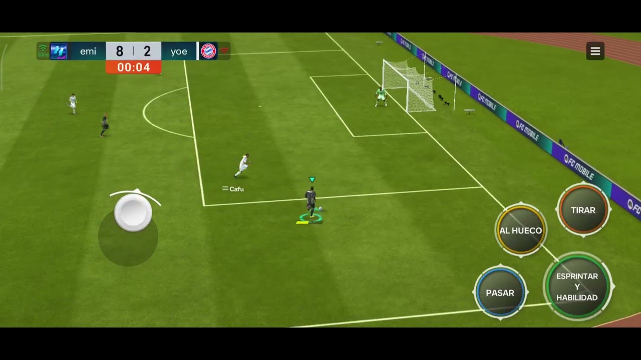 Jugando fc mobile 