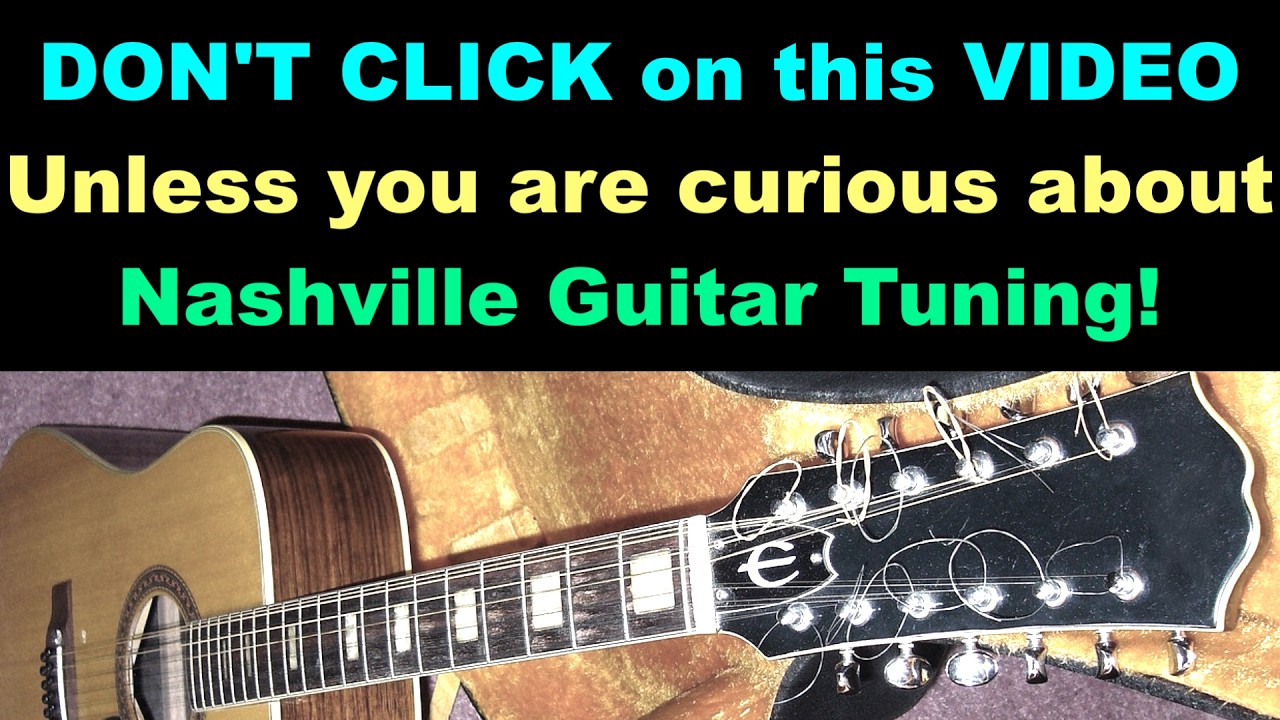 Nashville Guitar Tuning Lo 4 Octave on old Epiphone