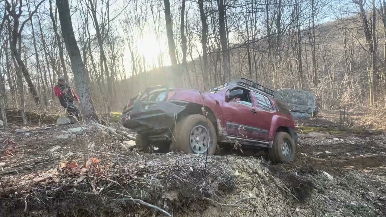 RED X on the hill climb 