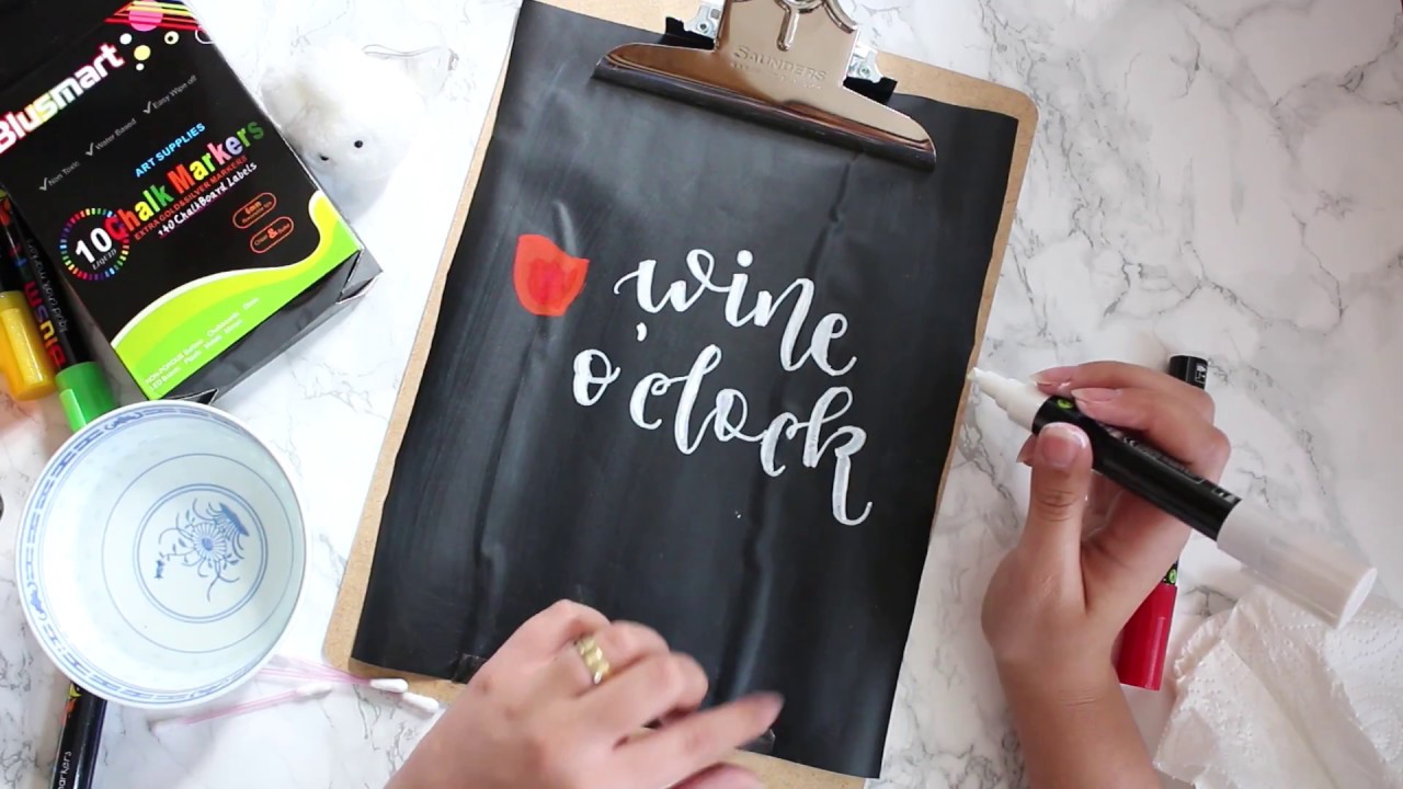 Handlettering mit Kreide - was beachten? Chalk Lettering Tutorial mit Kreidemarkern [DIY]