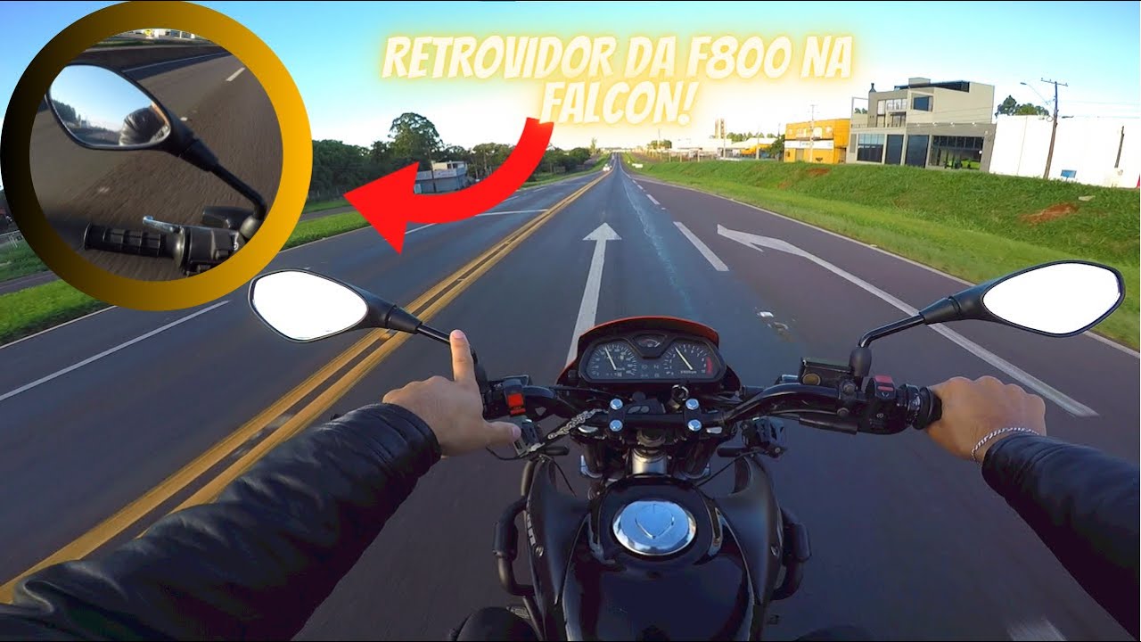 RETROVISOR DA F800 NA FALCON - ( &Eacute; BOM PARA VIAGEM?)🤷🏻&zwj;♂️
