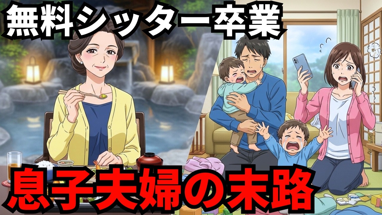 「お義母さん暇でしょ？」毎日孫の世話を押し付ける息子夫婦。&rarr;ある日、私が無言で1週間の温泉旅行へ。パニック状態の嫁から30件の着信