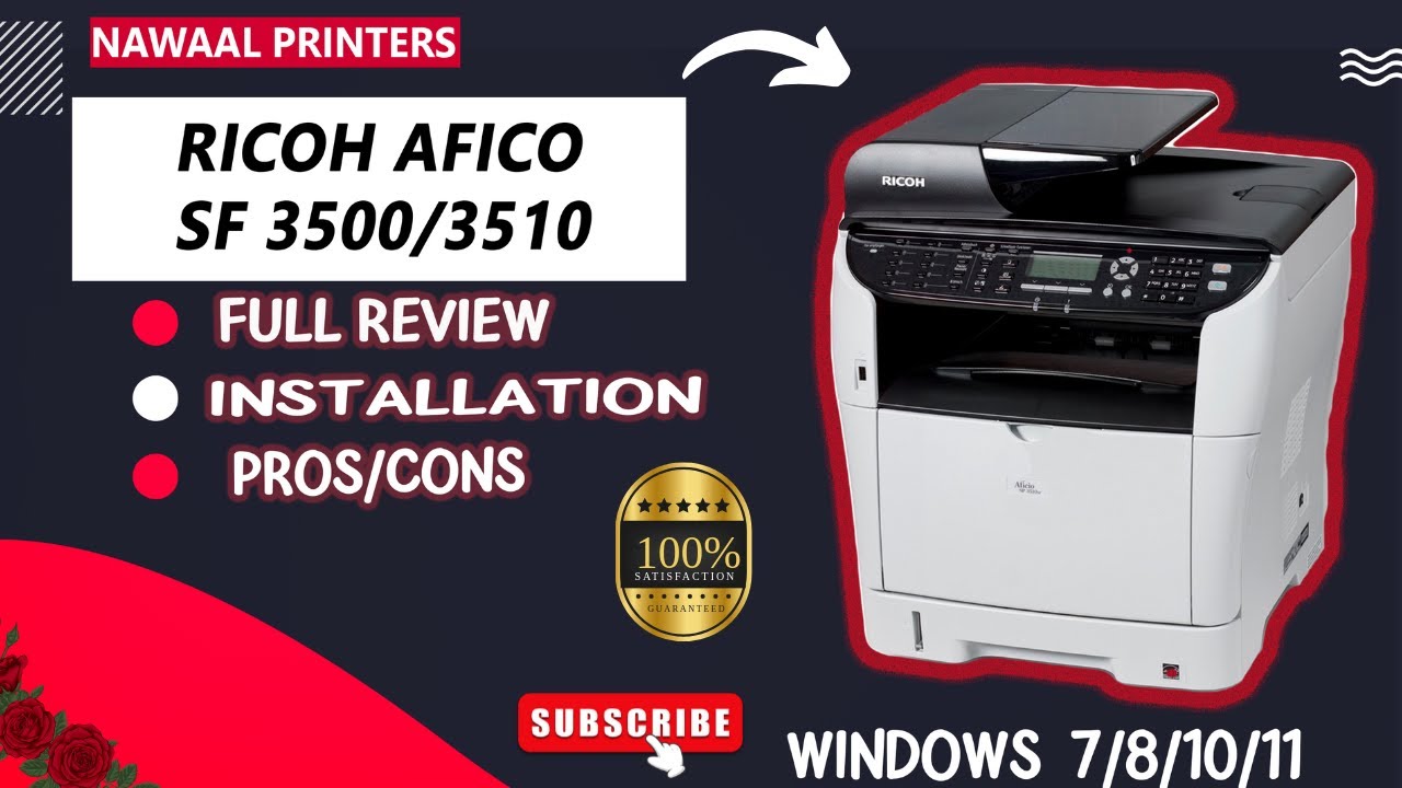 How to install Ricoh Afico SP 3500/3510 Driver installation  2024 | ricoh sp 3500 photocopier 2024 🔥