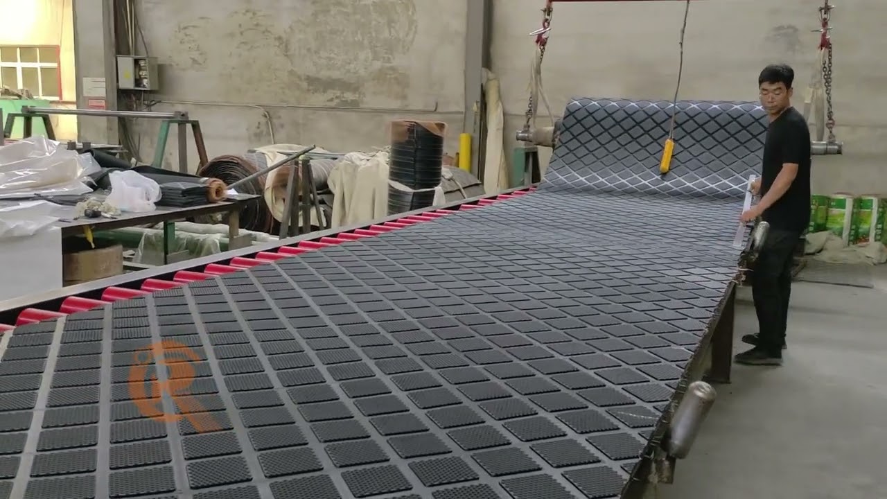 Rubber cow mats #rubbercowmats #cowcomfort #dairyequipment #dairyfarming