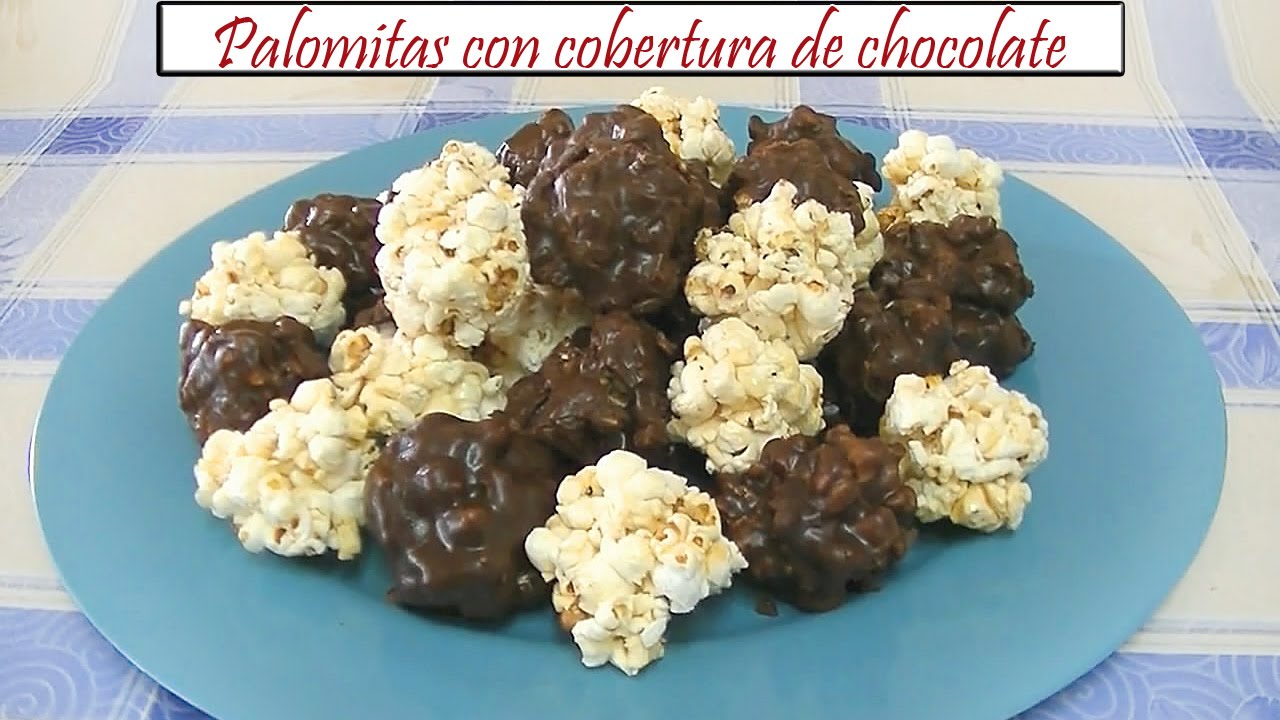 Palomitas con cobertura de chocolate | Receta de Cocina en Familia