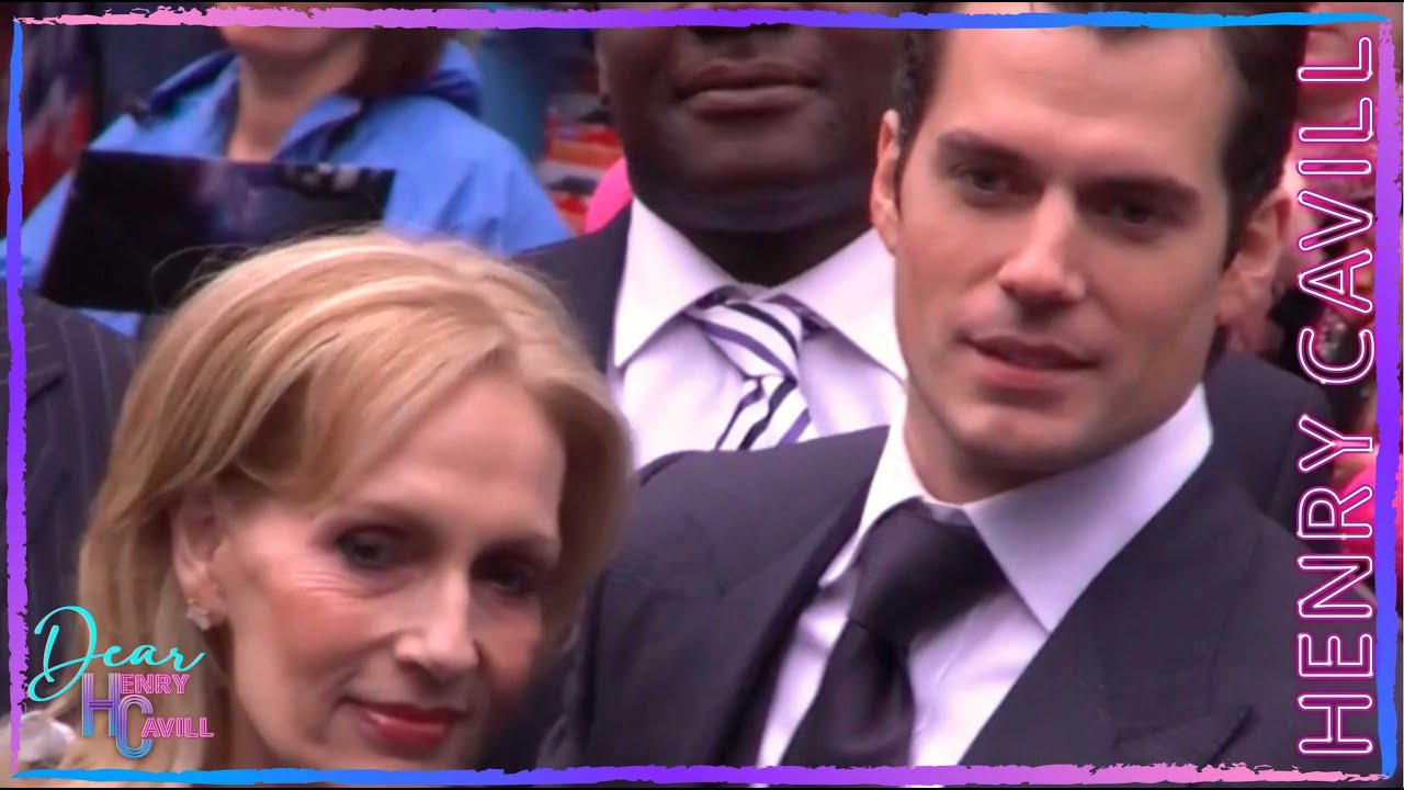 Henry Cavill❤️ Man of Steel UK in London Premiere Red Carpet and Family