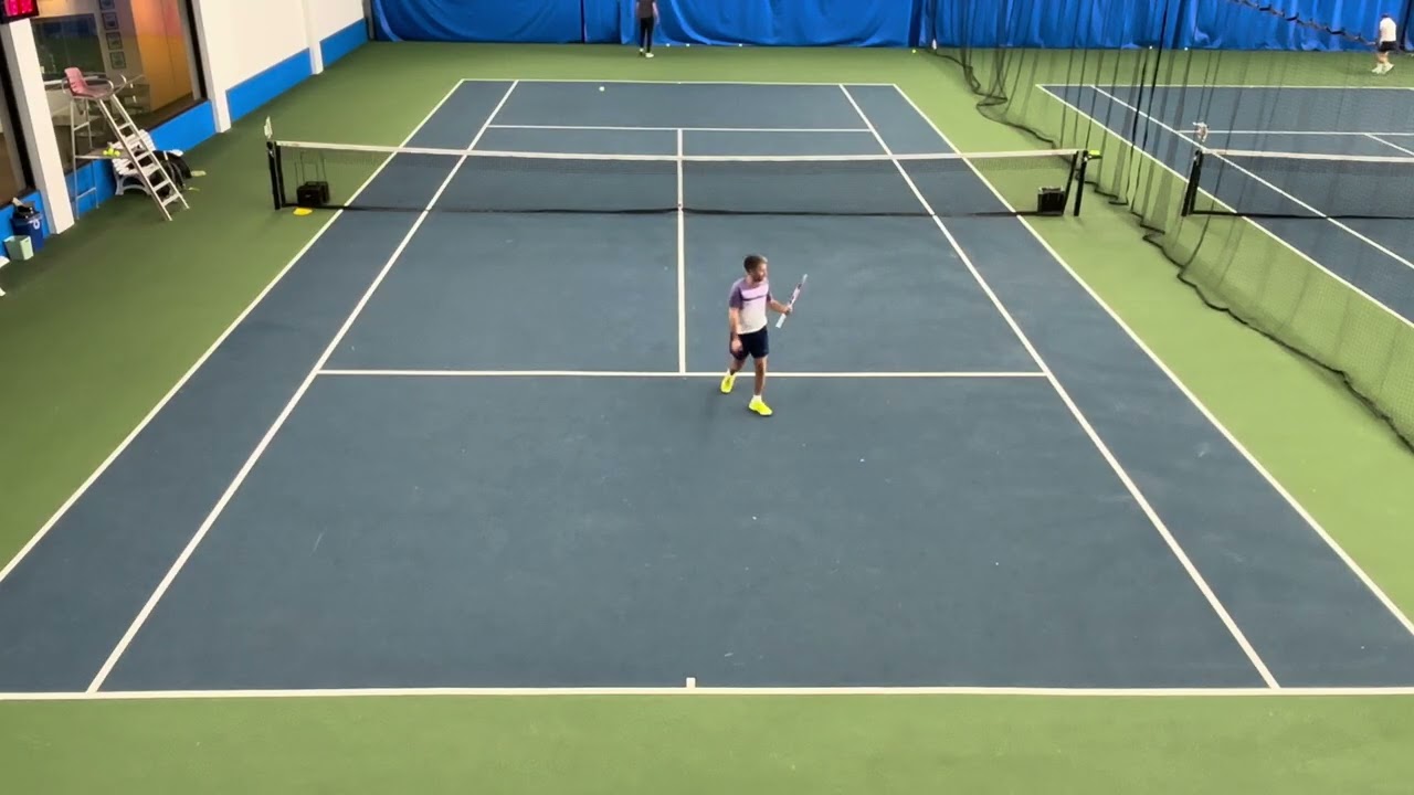 The champ started off spring the right way with a 7-5, 6-2 win over Gabe H!