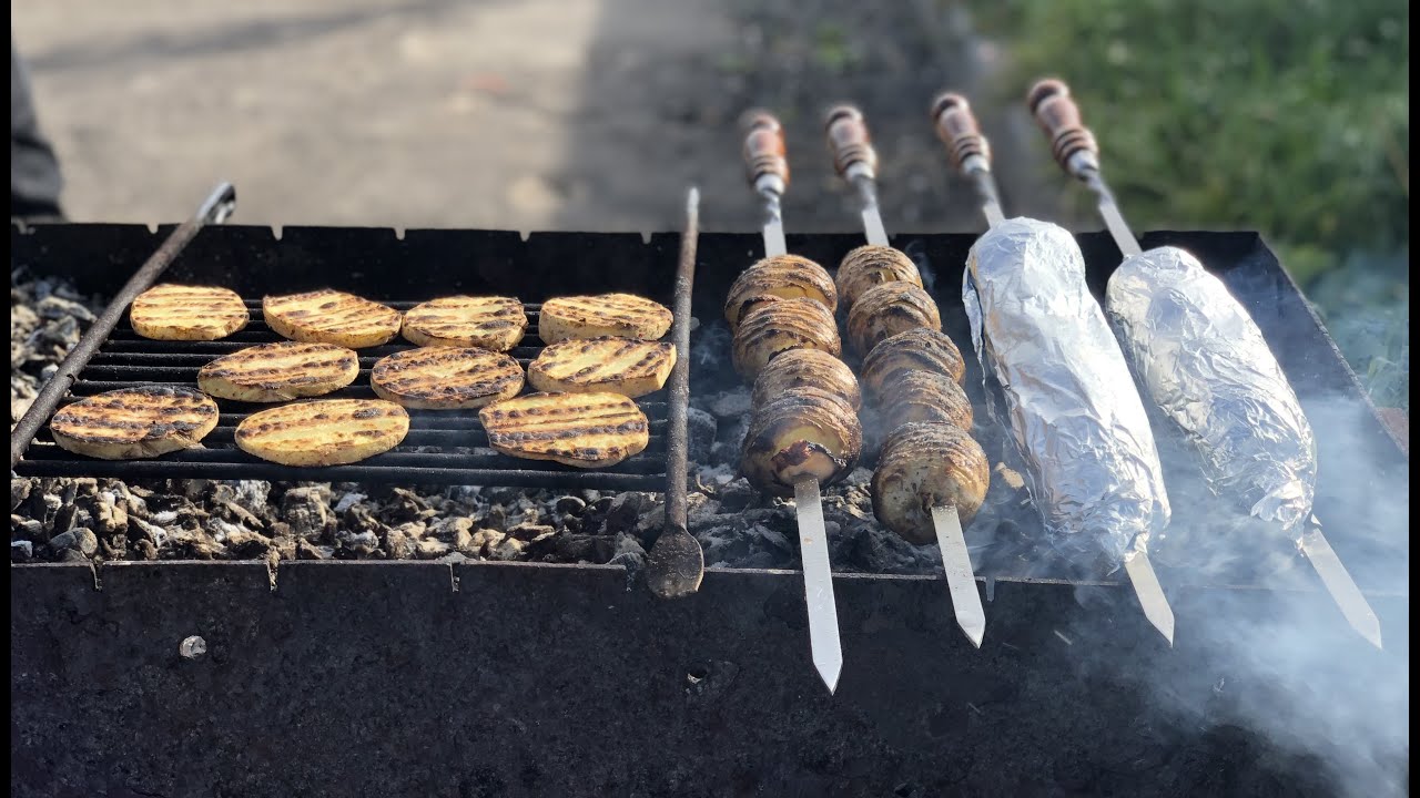 Шашлык из картошки! 5 лучших рецептов картошки на мангале!