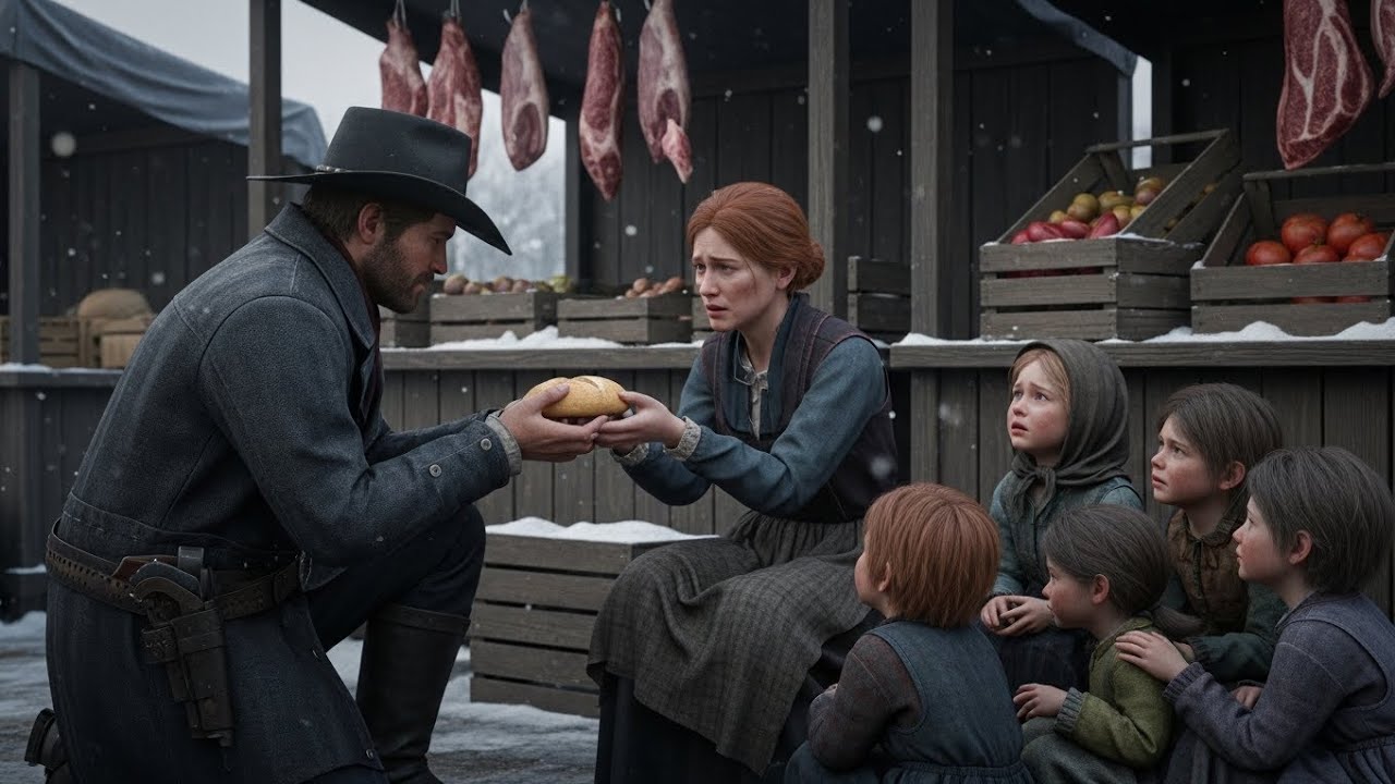 “The Starving Widow Begged for Help… The Cowboy Changed Their Life Forever”