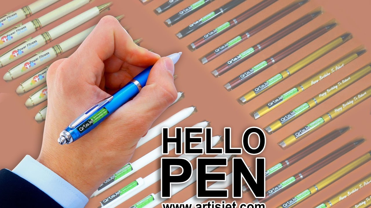 Print on pens - artisJet LED UV printing solution