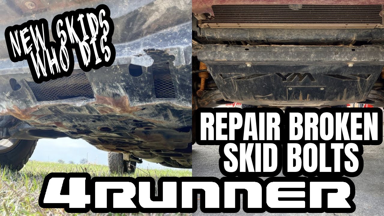 How To Fix & Replace Broken Skid Plate Bolts 5th Gen Toyota 4Runner