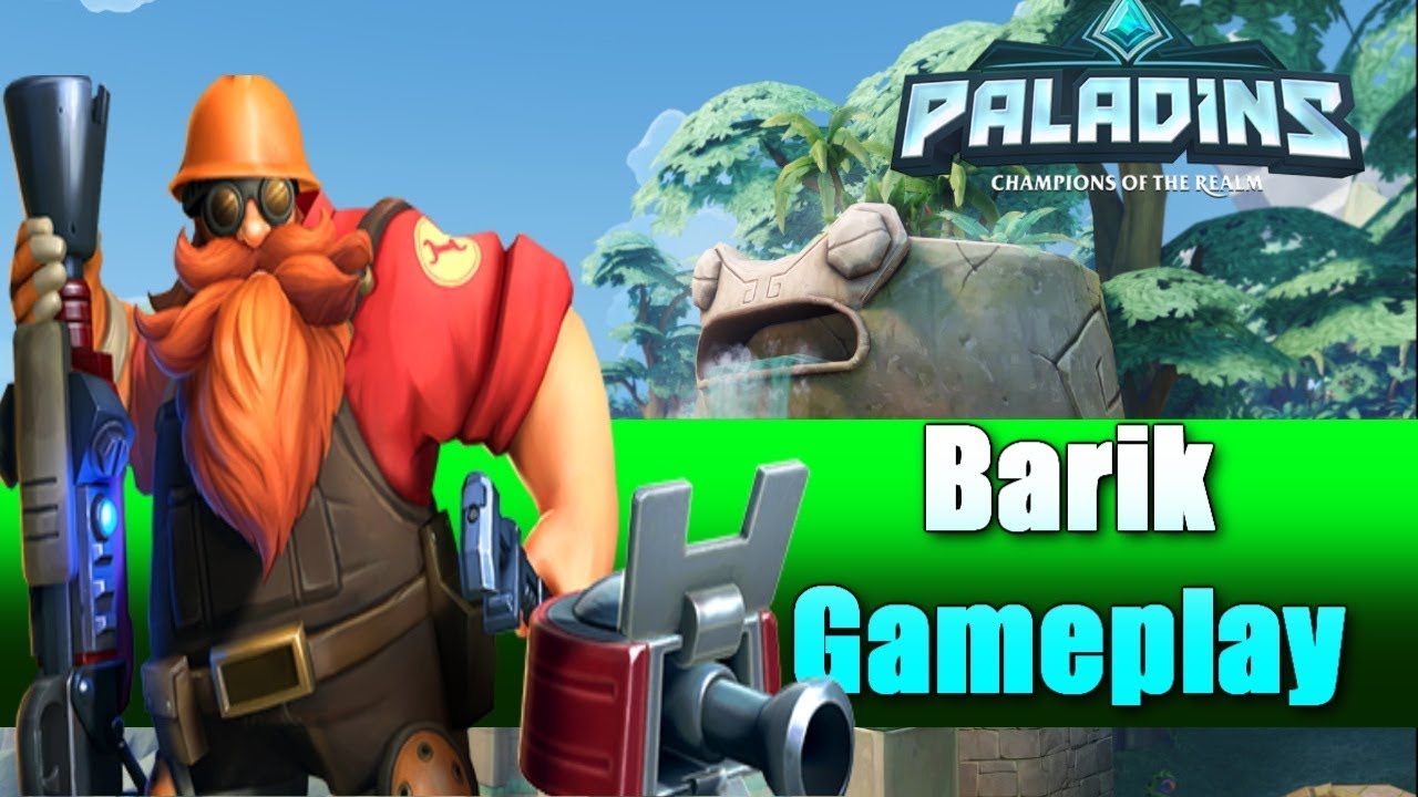 Paladins Barik Gameplay : You cant Break Bariks Walls / Barik wall build