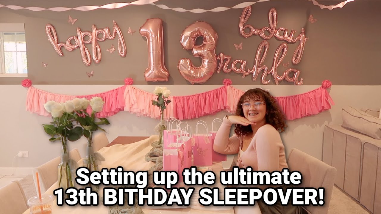 Shop & Set Up a 13th Birthday Sleepover with me! 🎀