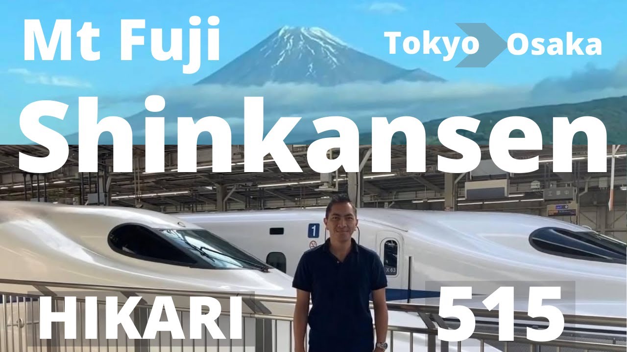 Mt Fuji View - Tokyo to Osaka Trip - Hikari Shinkansen (Bullet Train) HD