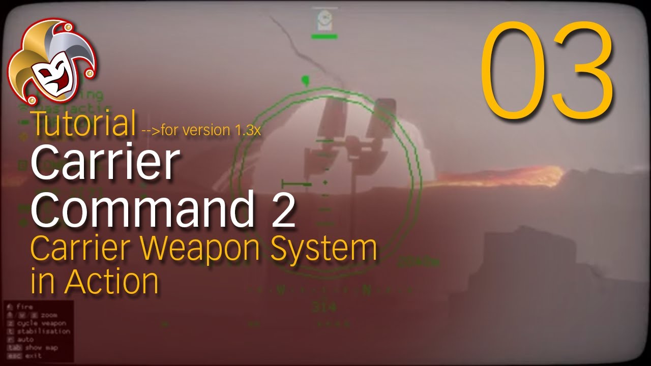 Carrier Command 2 Tutorial ~ 03 Carrier Weapon System in Action