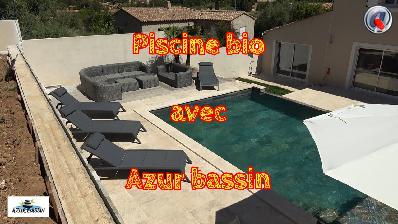 Piscine bio a débordement avec Azur bassin
