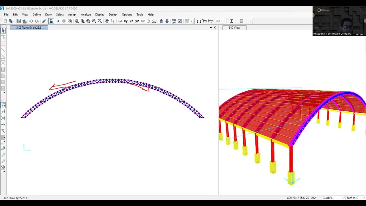 Conceptos Rápido para diseño de coberturas parabólicas