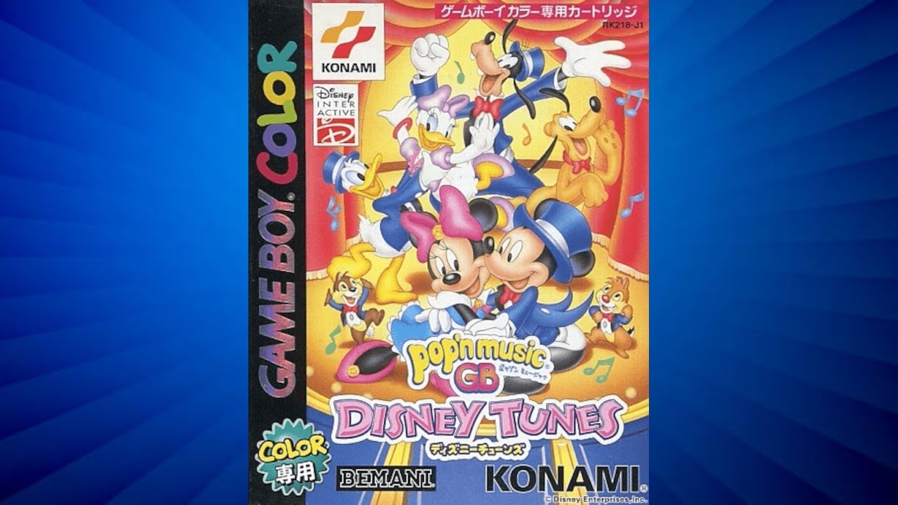 Pop'n Music GB Disney Tunes - Nintendo Game Boy Color - All songs
