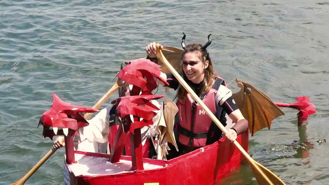 Bideford Cardboard Boat Regatta 2024 sponsored by Atlas Packaging