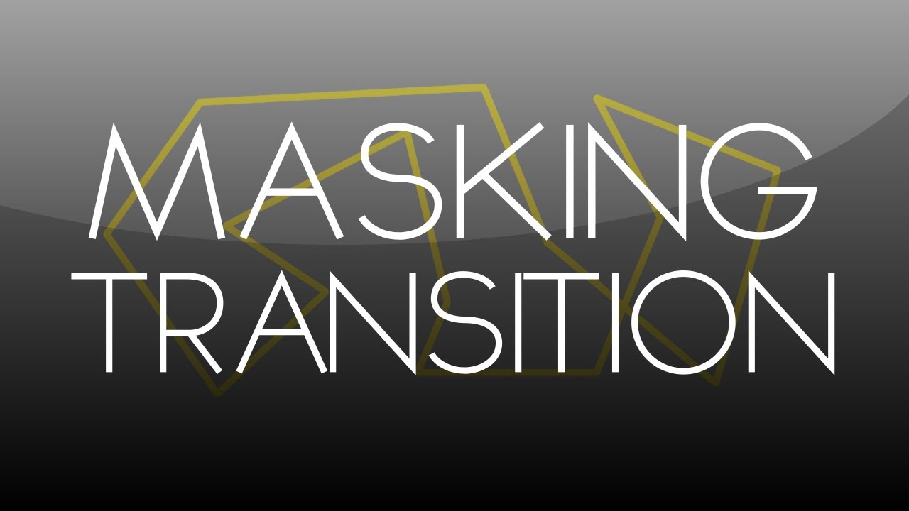 After Effects Tutorial: Masking Transition
