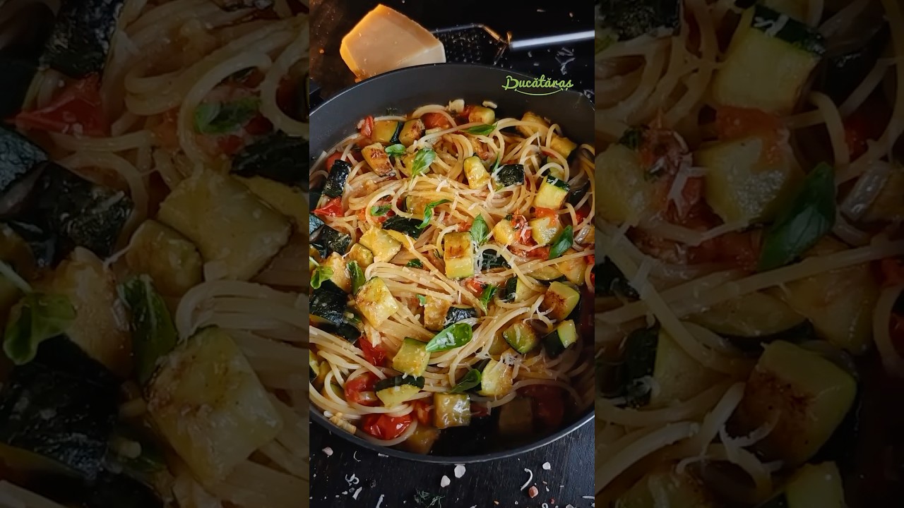PASTE CU ROSII SI ZUCCHINI - Reteta super savuroasa