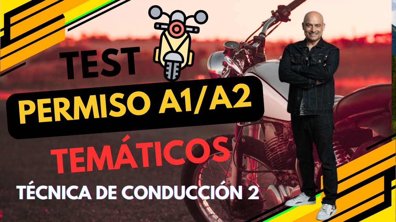 ⚠️🍀 TÉCNICA DE CONDUCCIÓN 2. ¡TEST TEMÁTICOS para APROBAR el TEÓRICO DE MOTO! #testdgt