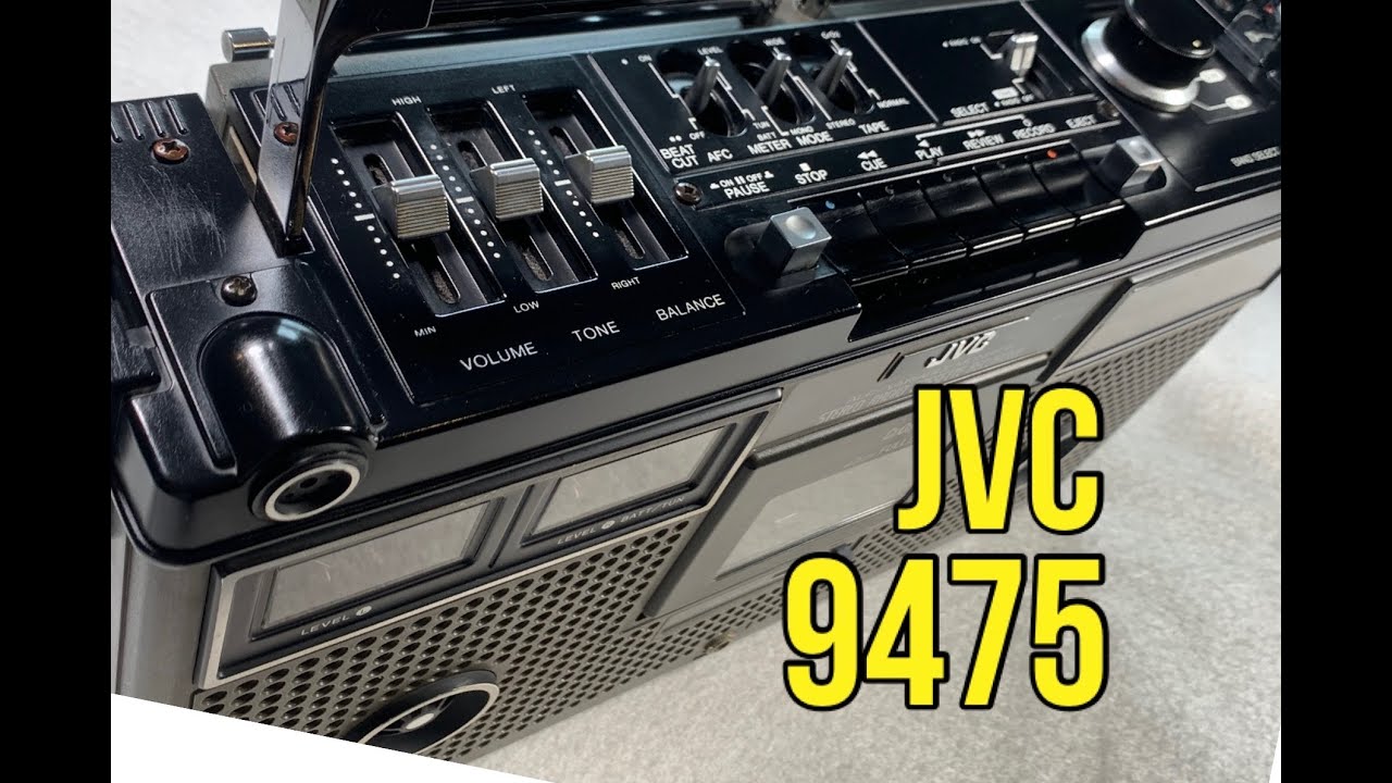 JVC 9475LSB Radio Cassette Service and Belt Replacement Short Overview. Boombox Repair