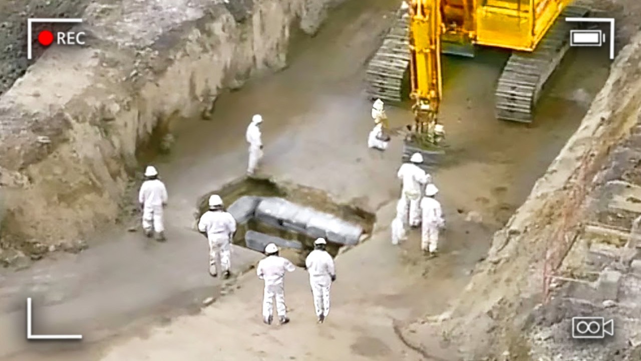 Excavator Busts Open Rock, Had No Idea What He's Done