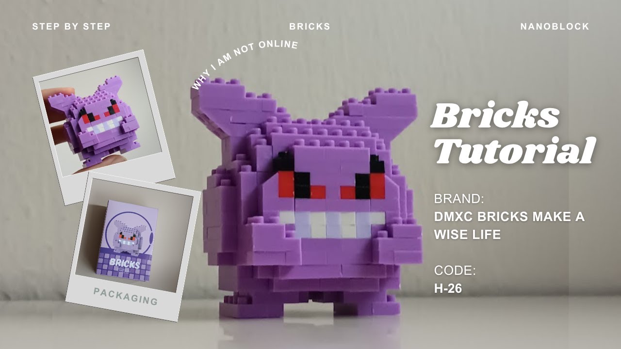 Как построить Генгар | Pokemon DMXC Bricks Make a Wise Life H-26