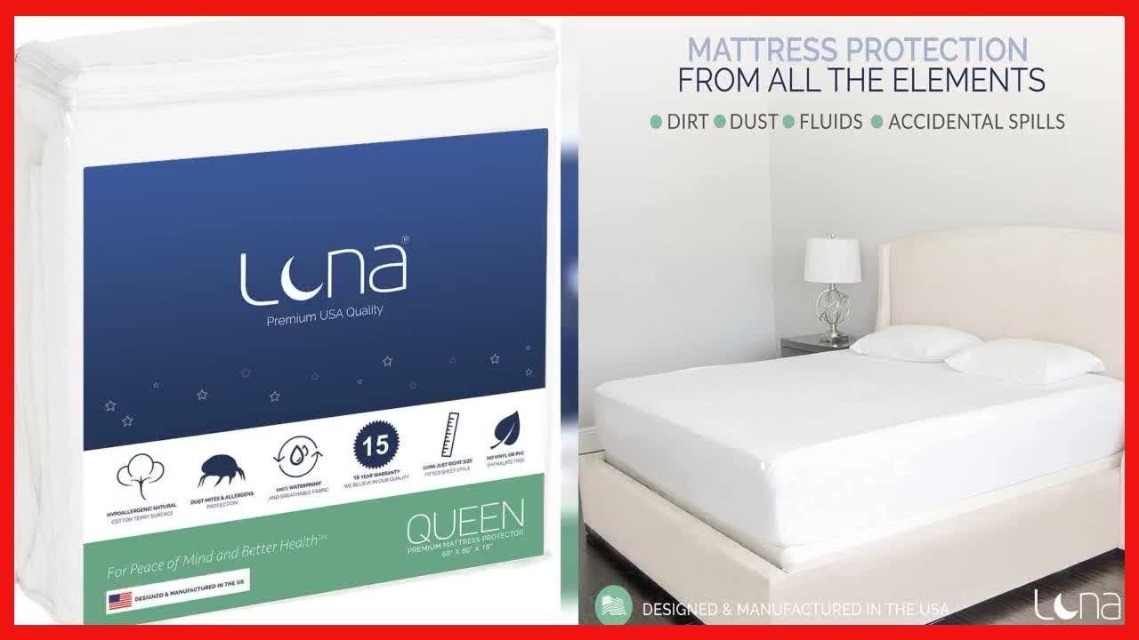 Waterproof Mattress Protector with Deep Pockets and Breathable Comfort