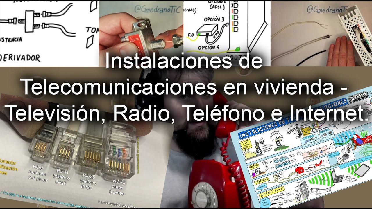 Instalaciones de Telecomunicaciones en vivienda - Televisión, Radio, Teléfono e Internet.