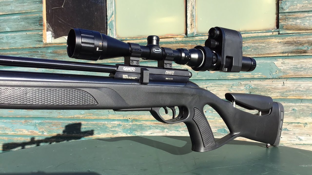 GAMO COYOTE with megaorie3 night vision/recorder.