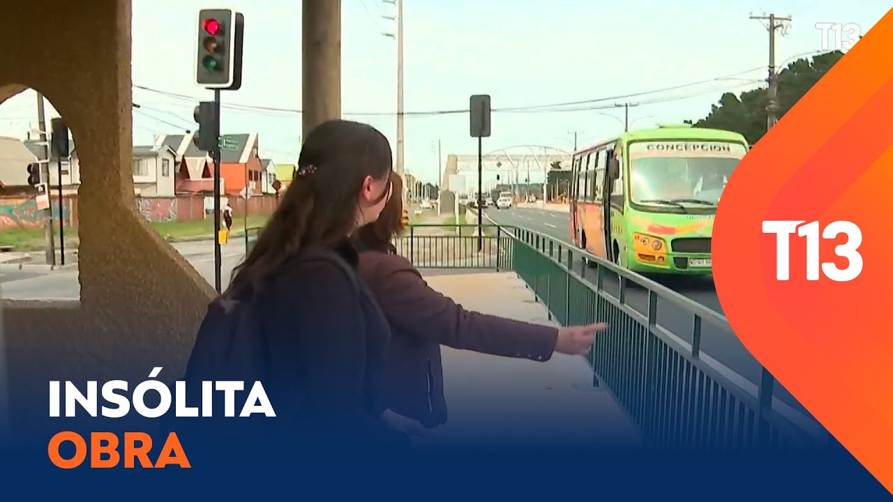 Insólita obra: paradero de la locomoción colectiva queda enrejado en San Pedro de la Paz