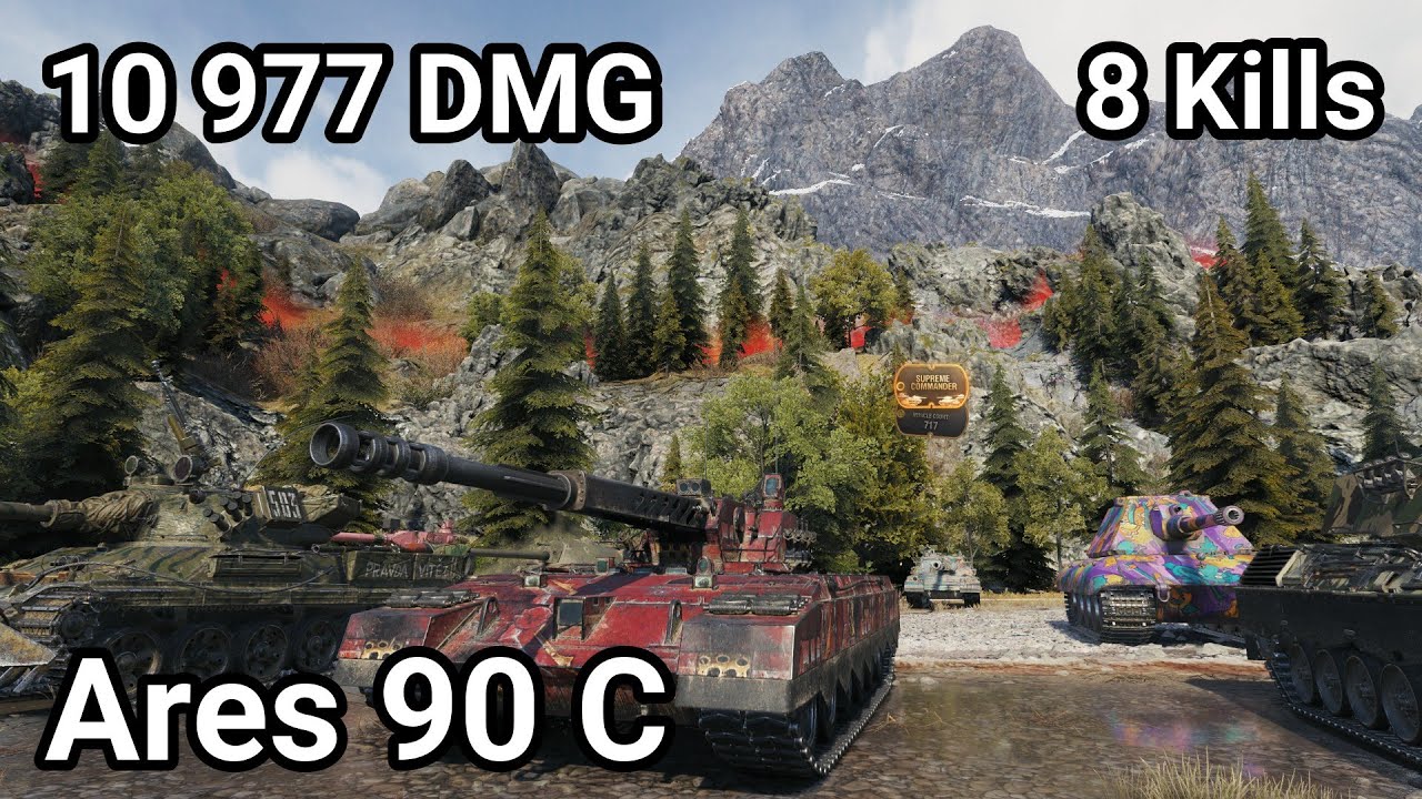 Ares 90 C - 10 977 damage / 8 kill / 1 860 blocked / 581 assist